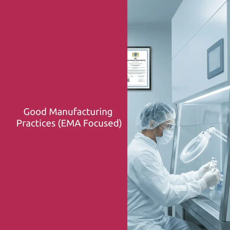 Good Manufacturing Practices (EMA Focused)